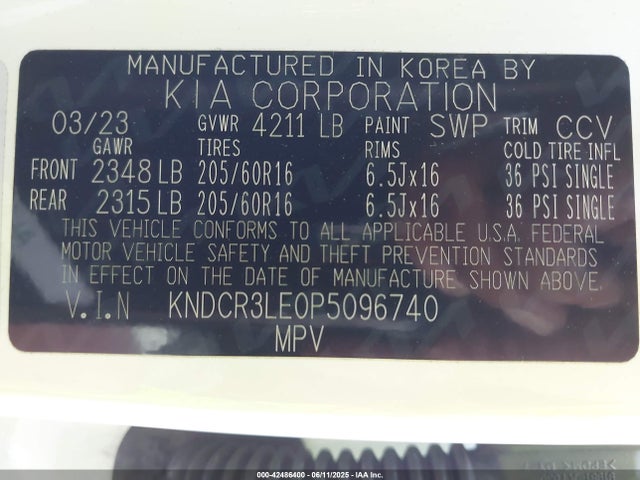 KIA gdi kappa pe 2023 KNDCR3LE0P5096740 Image 9