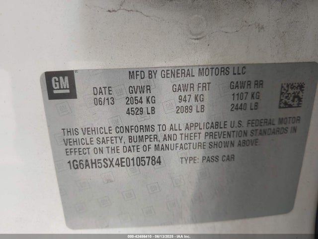 2014 CADILLAC ATS 1G6AH5SX4E0105784 Photo 8