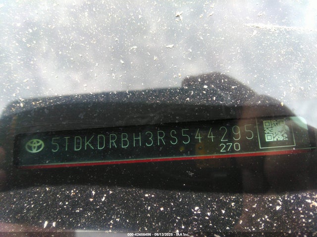 5TDKDRBH3RS544295 Toyota t24a-fts