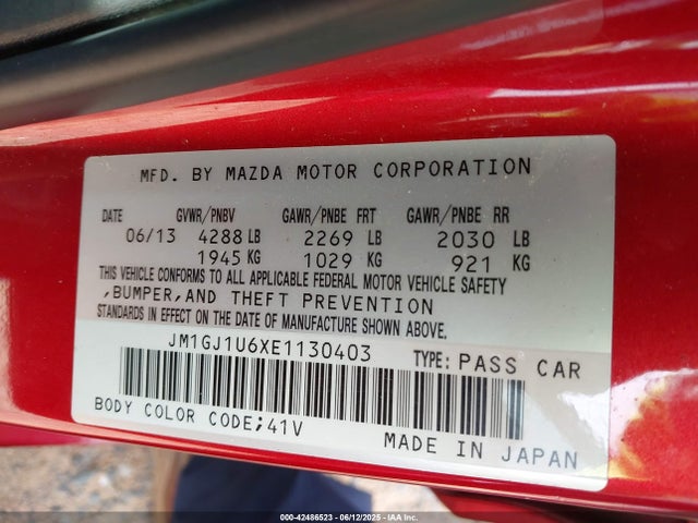 JM1GJ1U6XE1130403 Mazda py