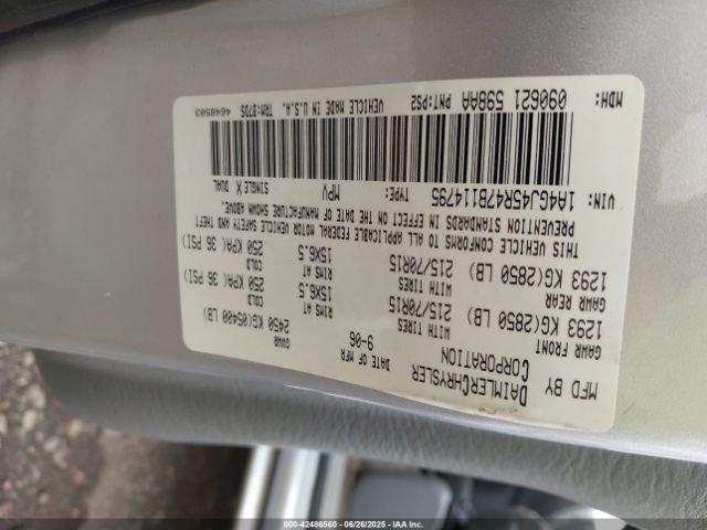 2007 CHRYSLER TOWN & COUNTRY 1A4GJ45R47B114795 Photo 8