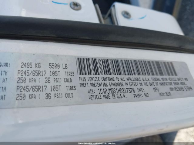 2017 JEEP CHEROKEE 1C4PJMBS1HD217370 Photo 8