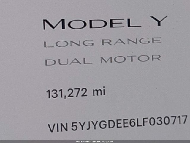 5YJYGDEE6LF030717 Tesla Model Y