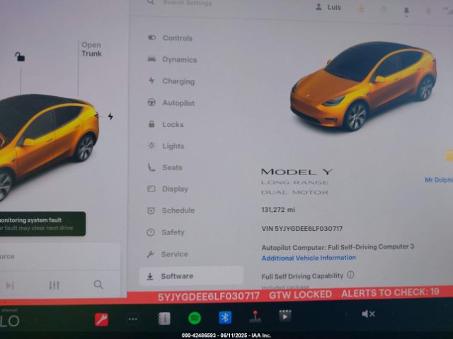 5YJYGDEE6LF030717 Tesla Model Y