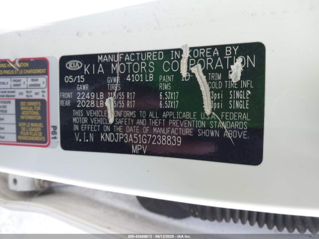 KNDJP3A51G7238839 KIA SOUL +