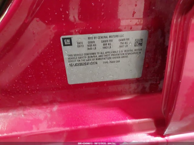 Chevrolet lwe 2014 1G1JC6SG2E4113174 Image 9