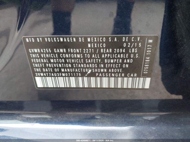 3VW4T7AU3FM071179 Volkswagen GTI