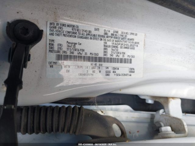 1FADP3F21EL252715 Ford 2014