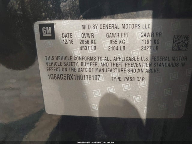 2017 CADILLAC ATS 1G6AG5RX1H0178107 Photo 8