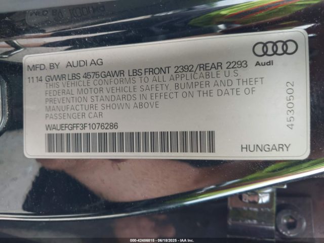 2015 AUDI A3 WAUEFGFF3F1076286 Photo 8