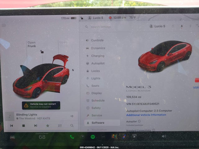 2018 TESLA MODEL 3 5YJ3E1EA6JF049521 Photo 6