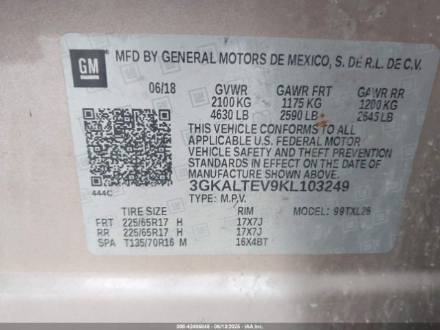 2019 GMC TERRAIN 3GKALTEV9KL103249 Photo 8