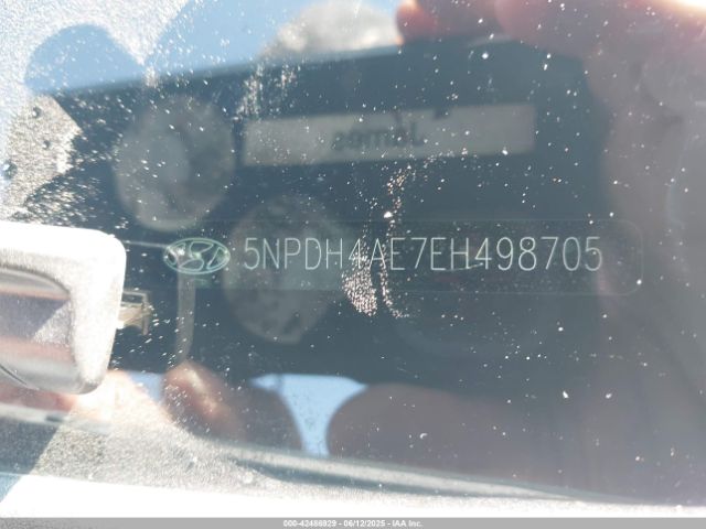 5NPDH4AE7EH498705 Hyundai dohc mpi nu