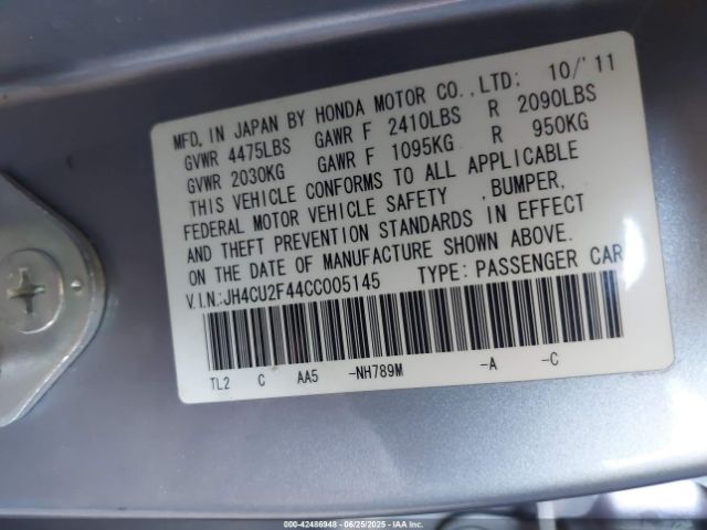 2012 ACURA TSX JH4CU2F44CC005145 Photo 8