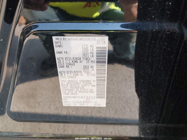 5N1DR2MM7JC673122 Nissan 2018