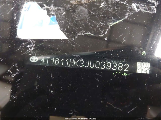 4T1B11HK3JU039382 Toyota a25a-fks
