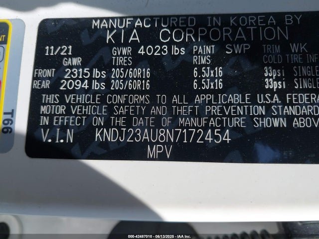 KNDJ23AU8N7172454 KIA mpi nu
