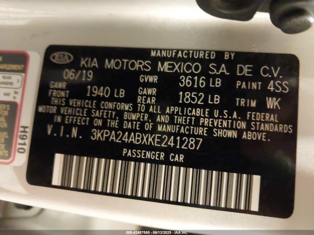 KIA Rio 2019 3KPA24ABXKE241287 Image 21