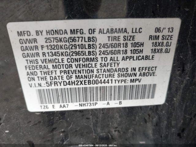 2014 ACURA MDX 5FRYD4H2XEB004441 Photo 8