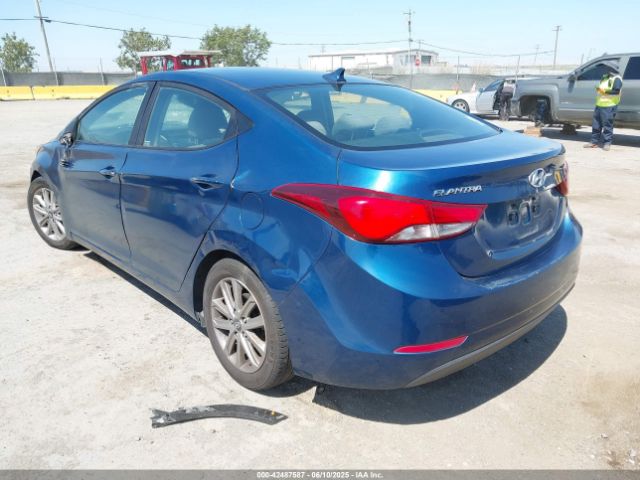 KMHDH4AE9GU481490 Hyundai ELANTRA SE