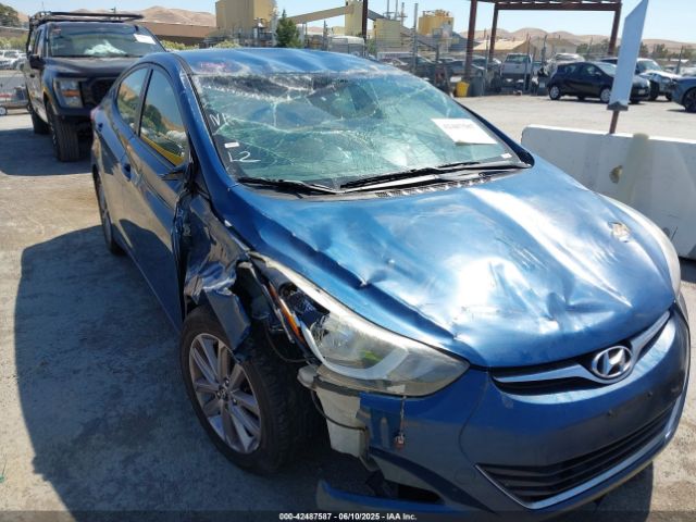 KMHDH4AE9GU481490 Hyundai ELANTRA SE