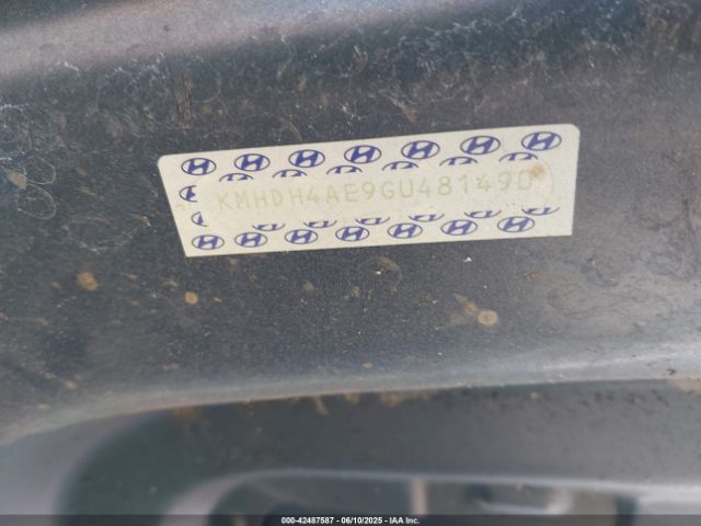 KMHDH4AE9GU481490 Hyundai ELANTRA SE