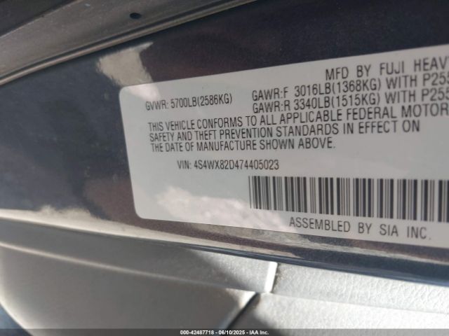 2007 SUBARU B9 TRIBECA 4S4WX82D474405023 Photo 8