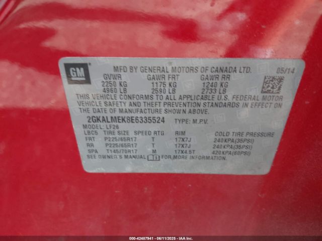 2GKALMEK8E6335524 GMC Terrain Sle-1