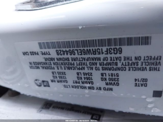 6G3F15RW6EL964428 Chevrolet ls3