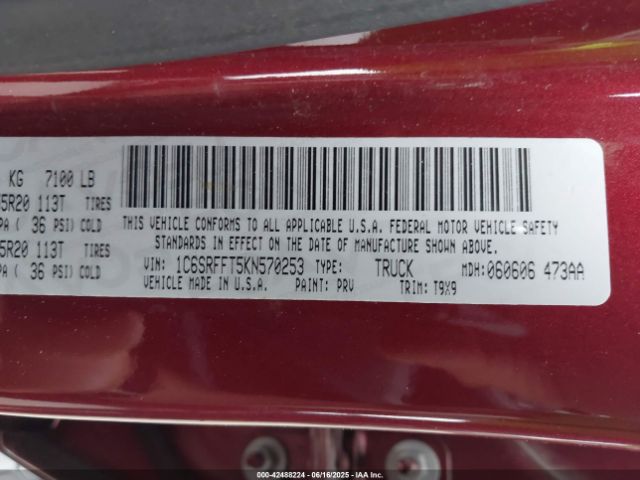 2019 RAM 1500 1C6SRFFT5KN570253 Photo 8