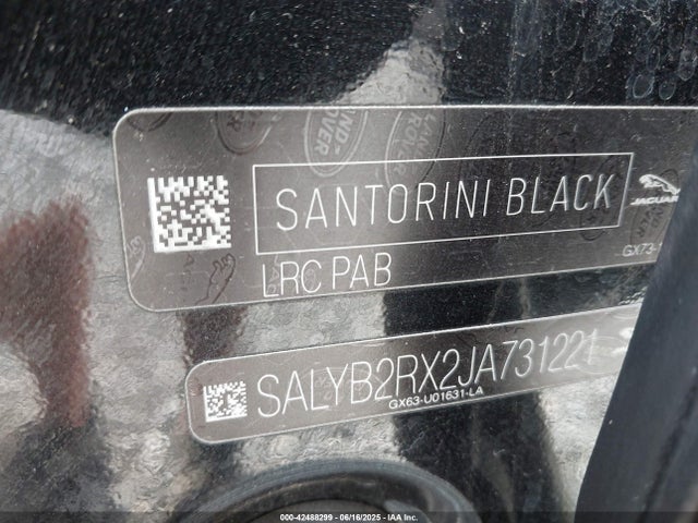 SALYB2RX2JA731221 Land Rover aj20p