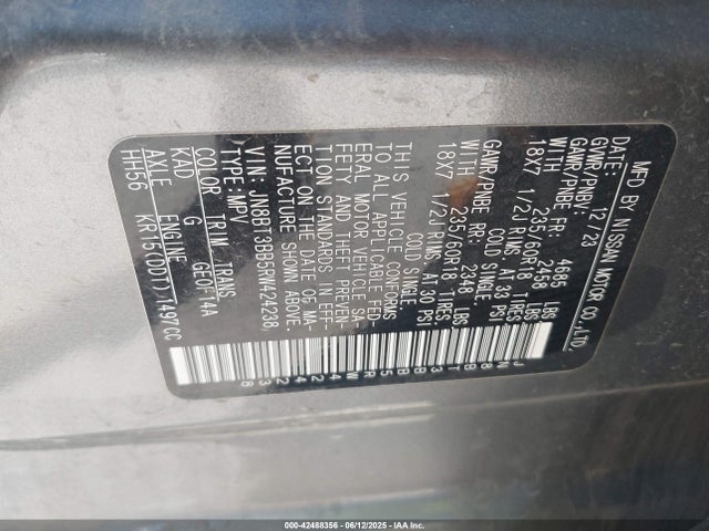 Nissan 2024 2024 JN8BT3BB5RW424238 Image 9