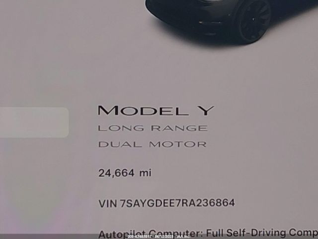 2024 TESLA MODEL Y 7SAYGDEE7RA236864 Photo 6