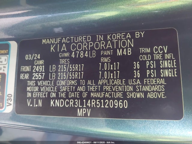 KNDCR3L14R5120960 KIA Niro Wind