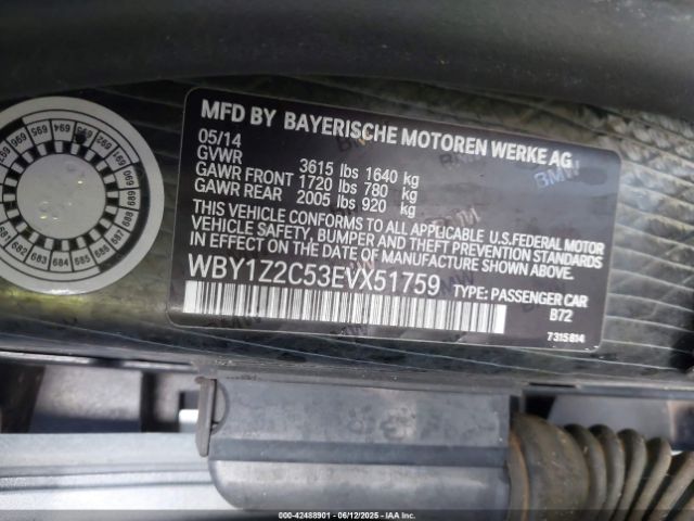 2014 BMW I3 WBY1Z2C53EVX51759 Photo 8
