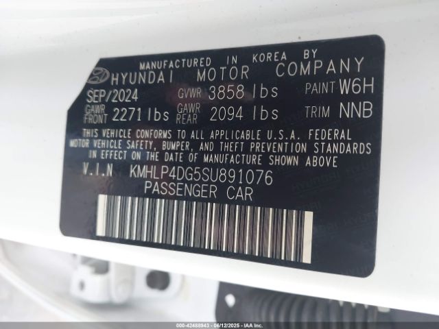 KMHLP4DG5SU891076 Hyundai Elantra Limited