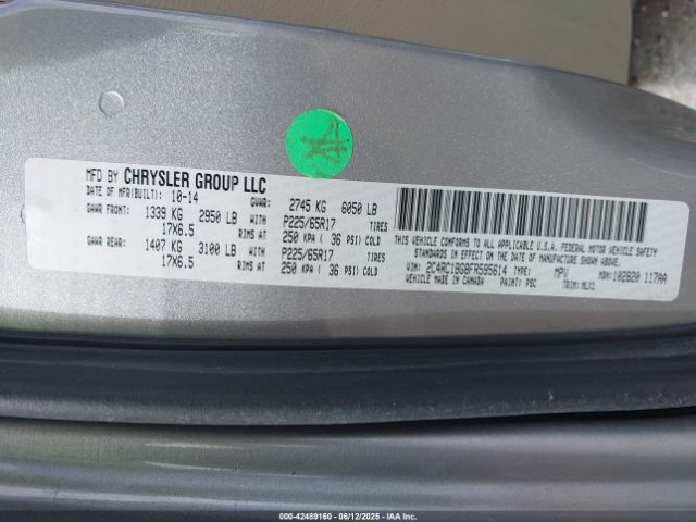 2015 CHRYSLER TOWN & COUNTRY 2C4RC1BG8FR595614 Photo 8