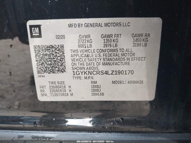 2020 CADILLAC XT5 1GYKNCRS4LZ190170 Photo 8