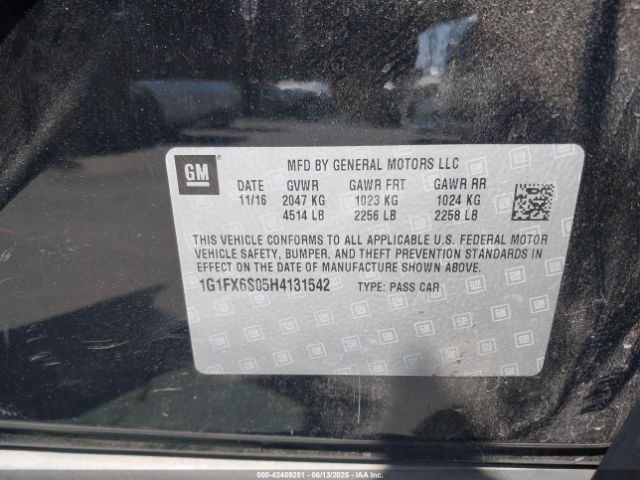 2017 CHEVROLET BOLT EV 1G1FX6S05H4131542 Photo 8