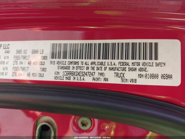 2014 RAM 1500 1C6RR6KGXES247247 Photo 8