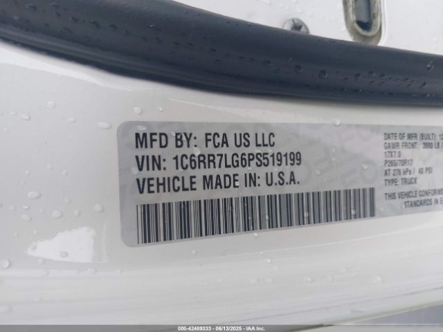 1C6RR7LG6PS519199 RAM 2023