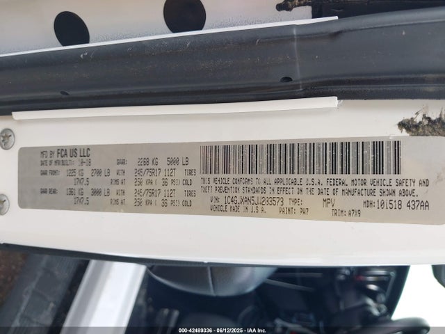 1C4GJXAN5JW283573 Jeep 2018
