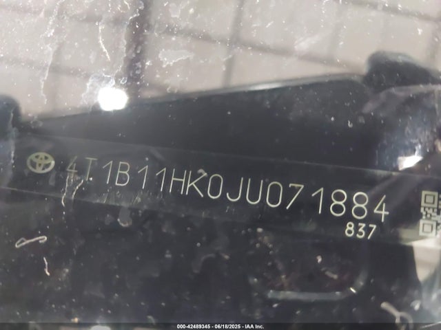 4T1B11HK0JU071884 Toyota a25a-fks
