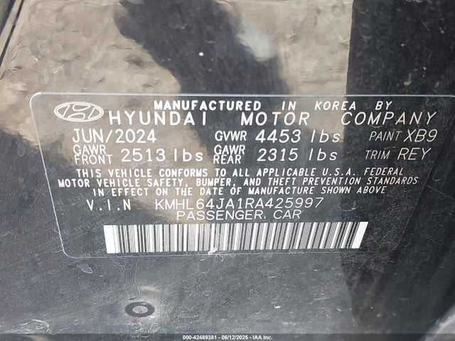Hyundai SONATA SEL 2024 KMHL64JA1RA425997 Image 9