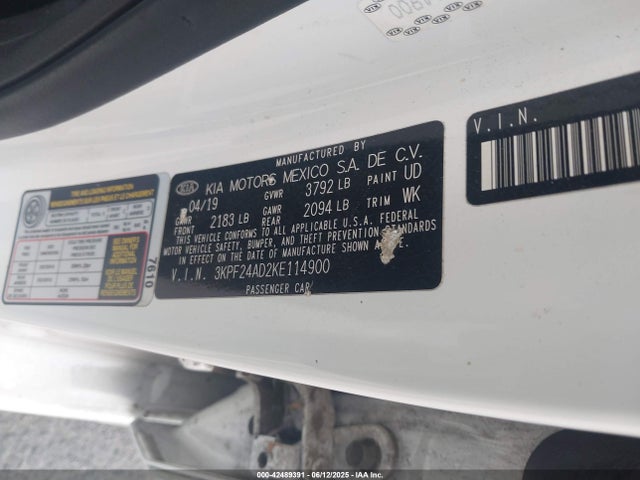 KIA mpi nu 2019 3KPF24AD2KE114900 Image 9