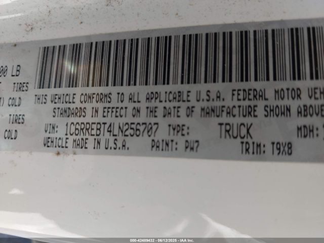 2020 RAM 1500 1C6RREBT4LN256707 Photo 8