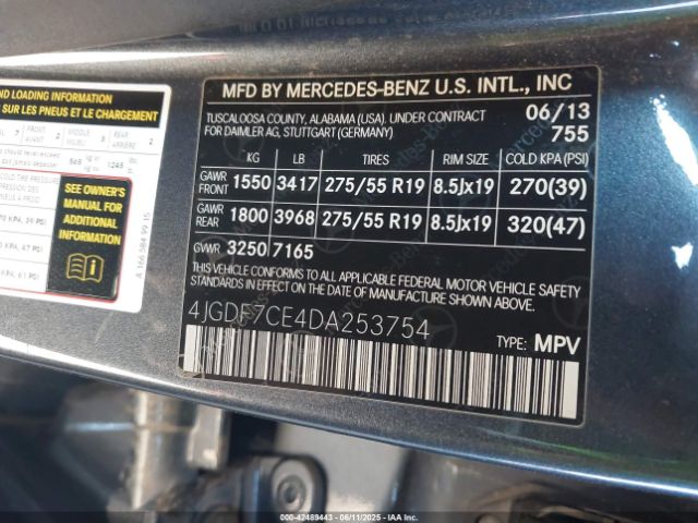 2013 MERCEDES-BENZ GL 450 4JGDF7CE4DA253754 Photo 8