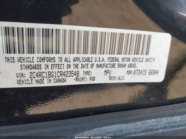 2012 CHRYSLER TOWN & COUNTRY 2C4RC1BG1CR423548 Photo 8
