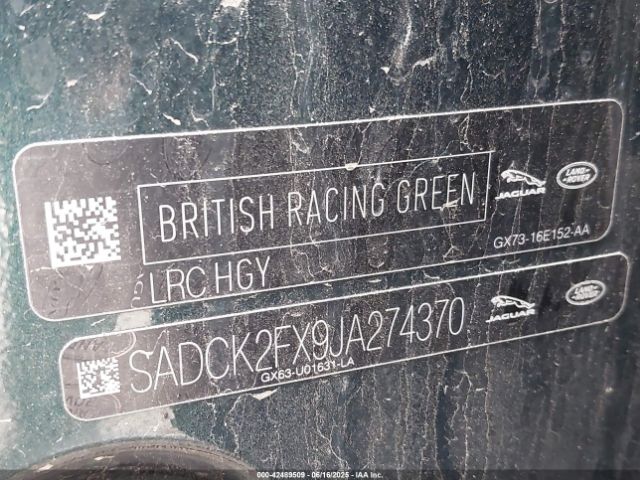 2018 JAGUAR F-PACE SADCK2FX9JA274370 Photo 8