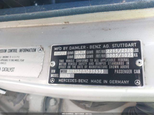 1983 MERCEDES-BENZ 300 WDBAB33A0DB035635 Photo 8